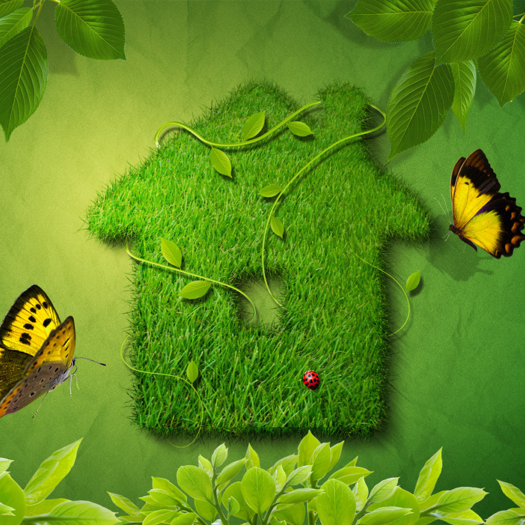 Зеленый домик