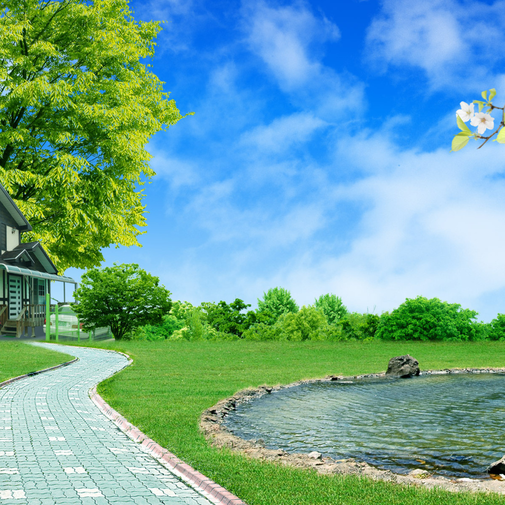 Пруд у дома