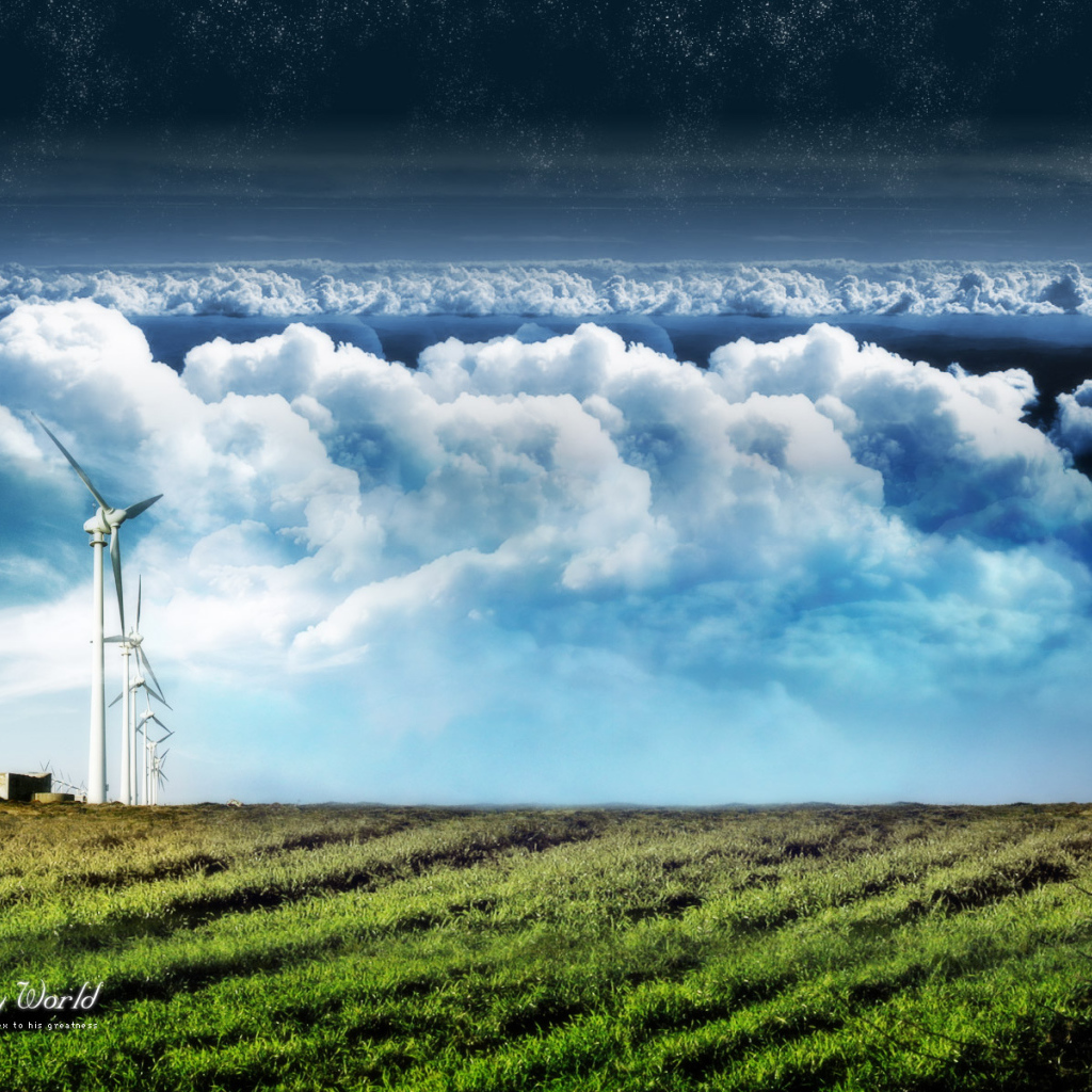 Маяк и ветряки