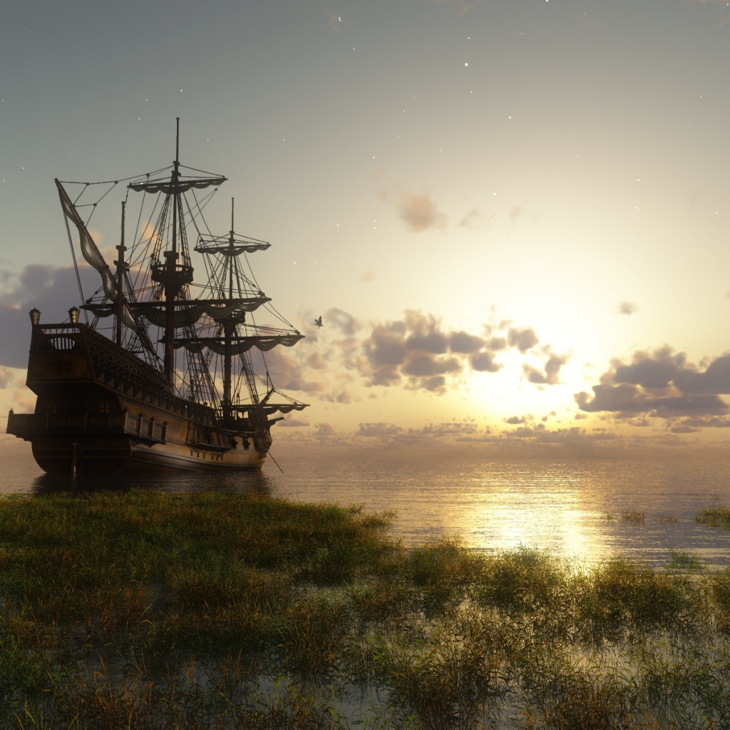 Красивый корабль