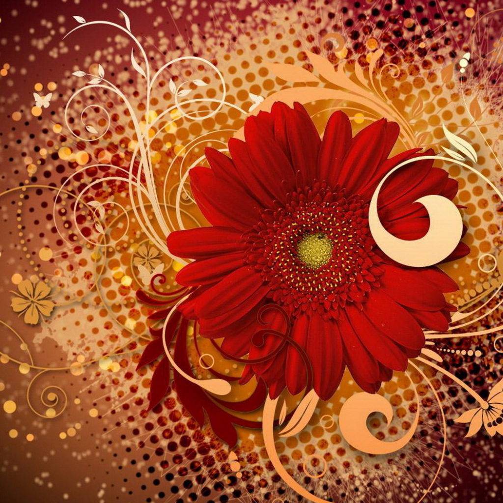 Яркие цветы