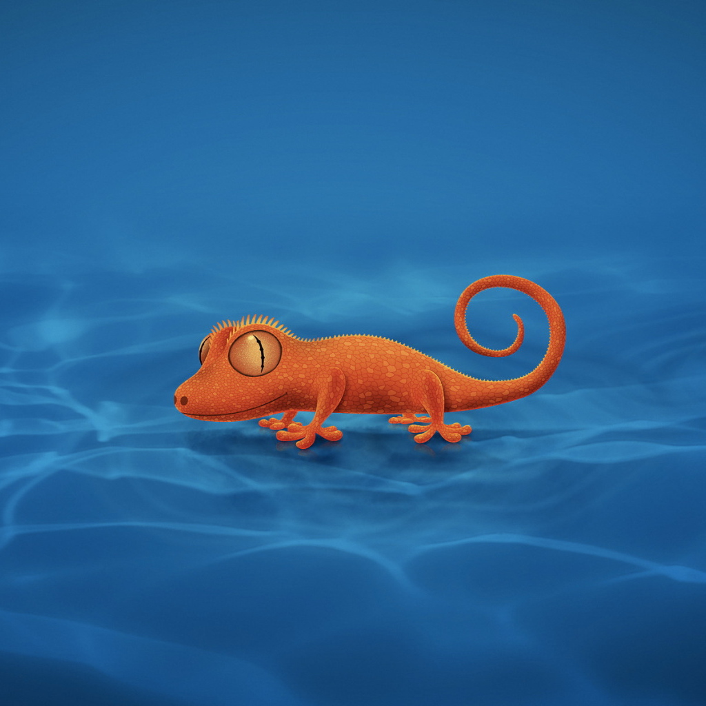 Оранжевый ящер