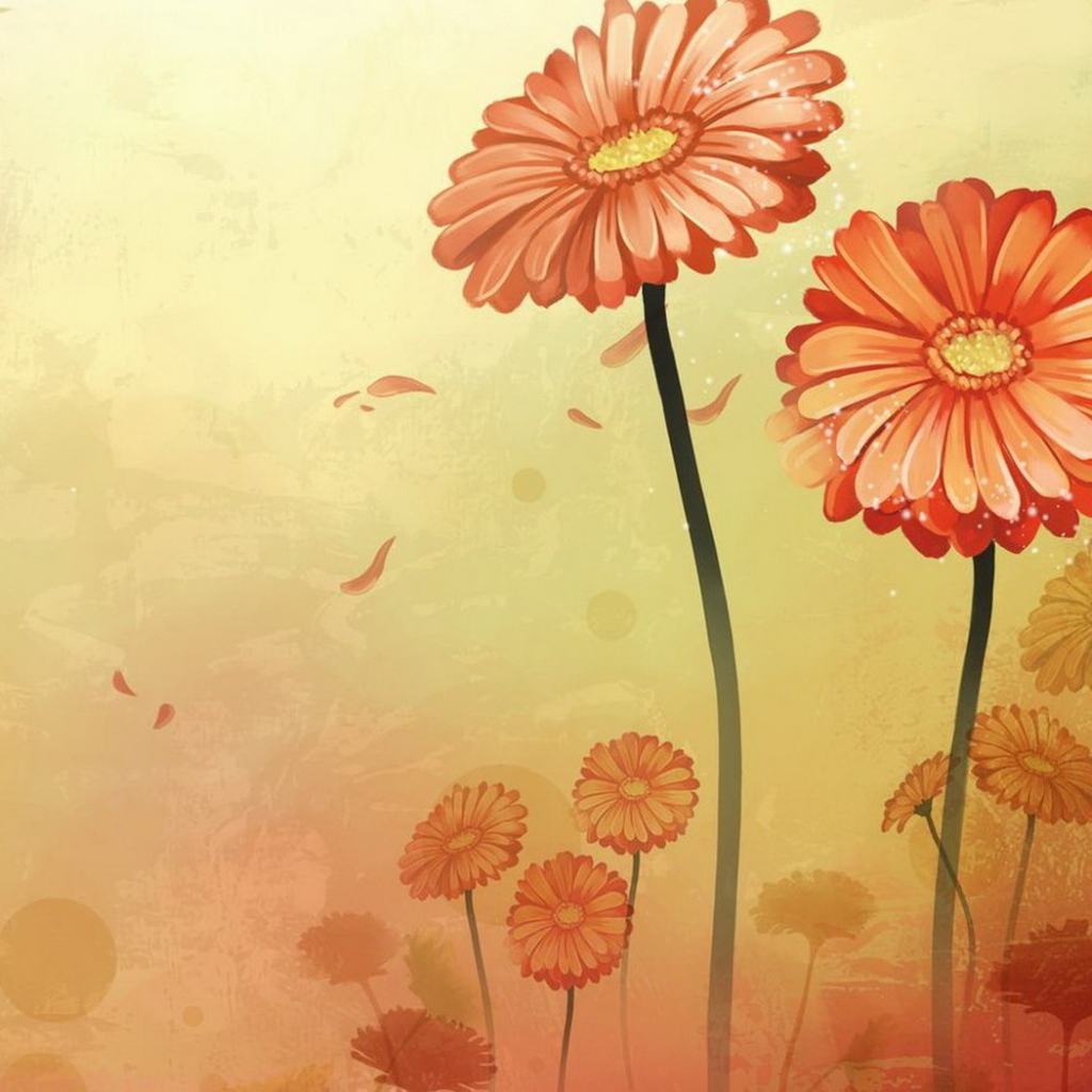 Оранжевые цветы