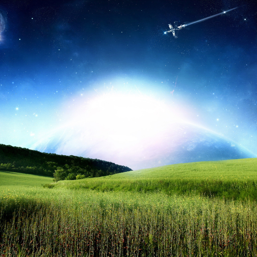 Спутник на небе