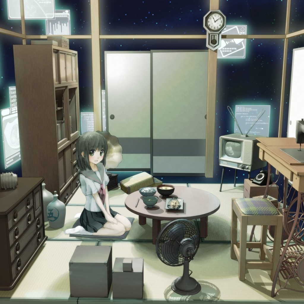 Девочка в комнате