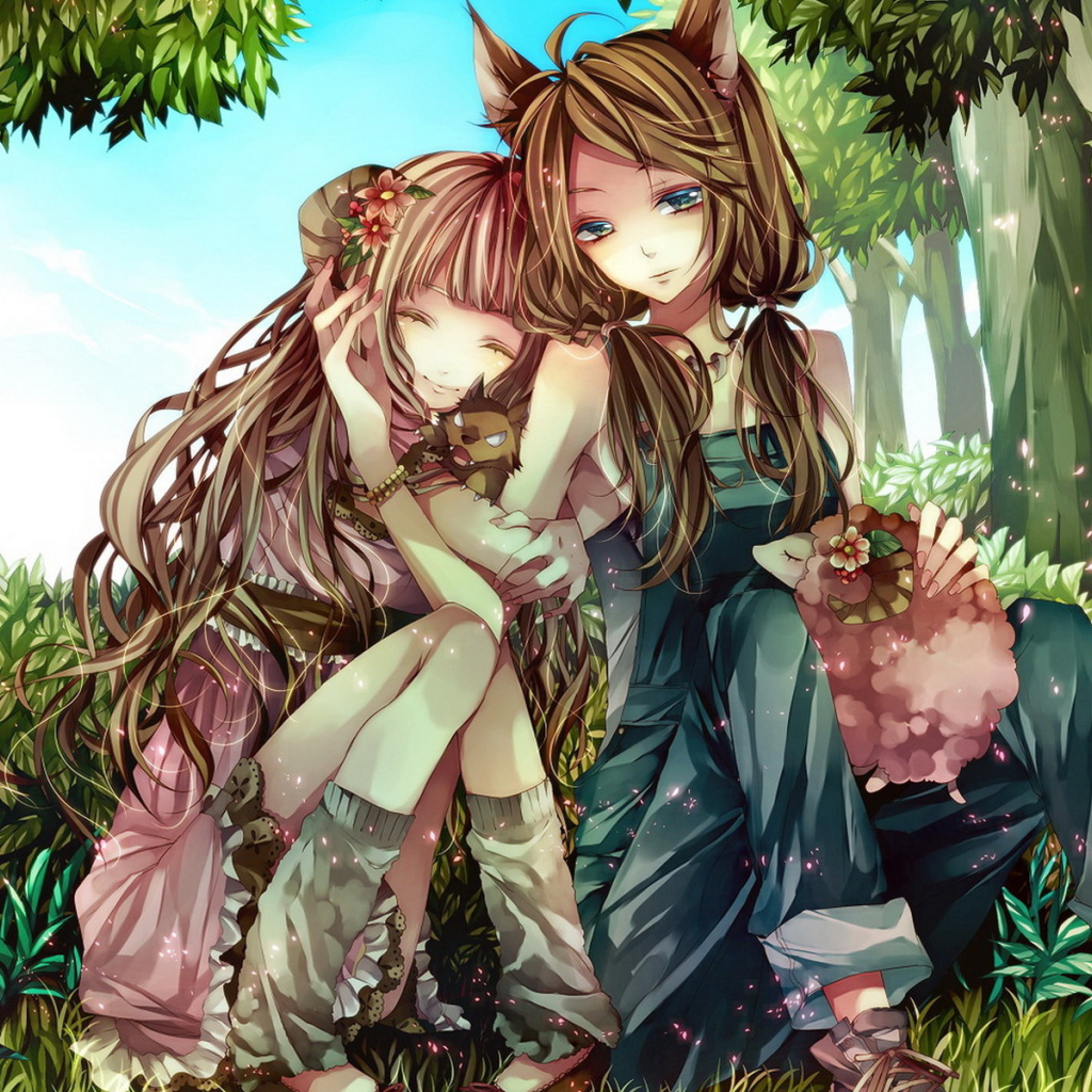 Девочки в лесу