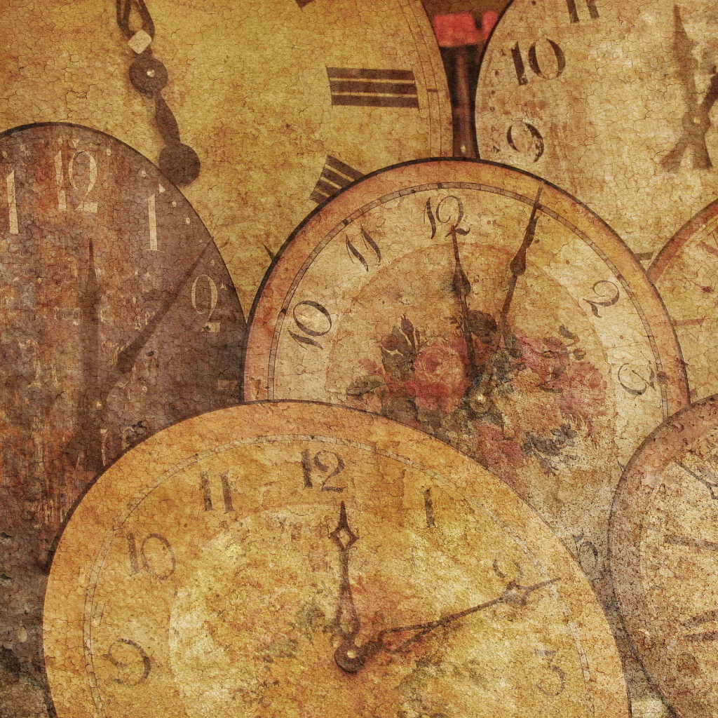 Рисованные часы