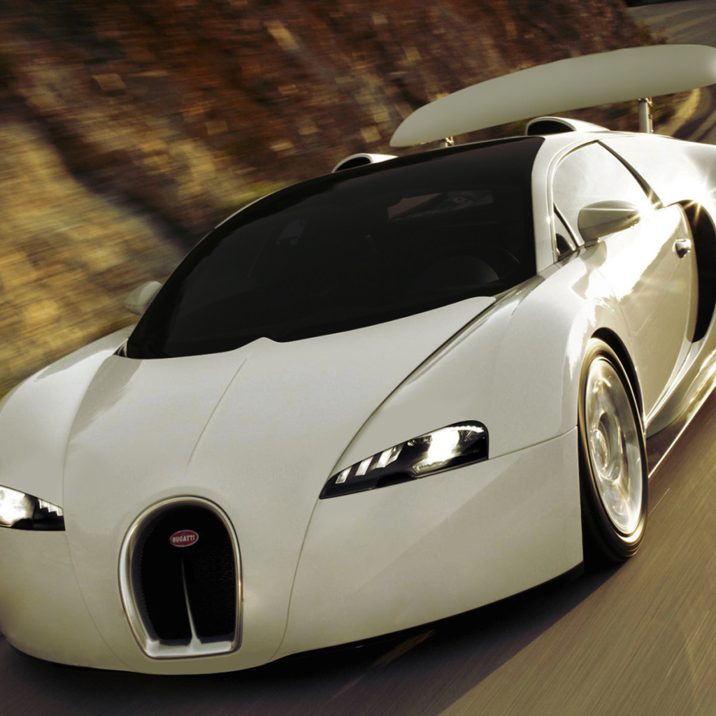 White Bugatti Veyron
