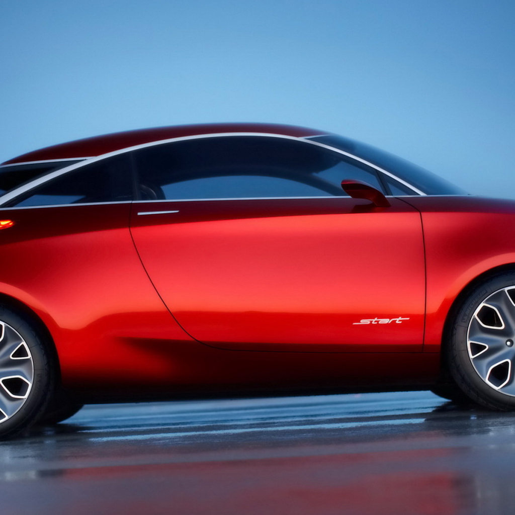 Форд Старт Концепт в красном цвете