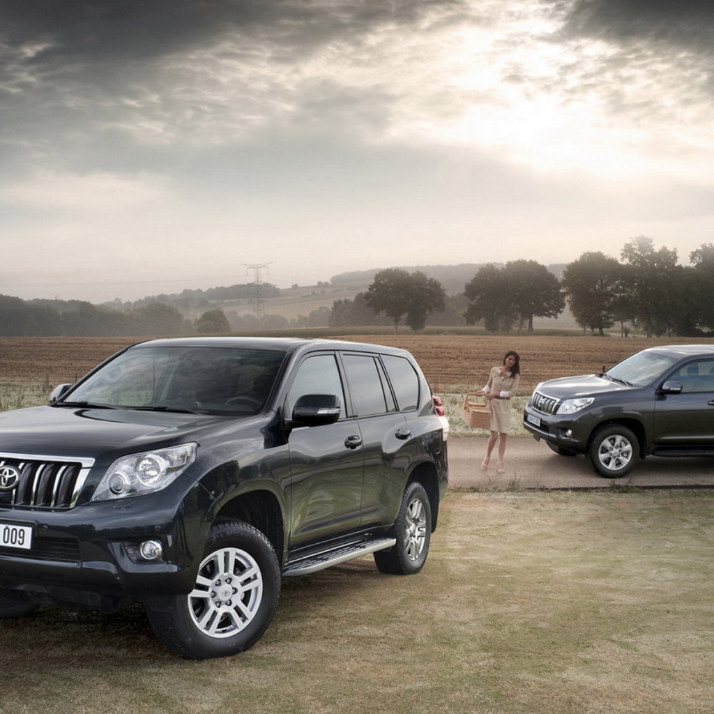 Тойота Лэнд Крузер на прогулке