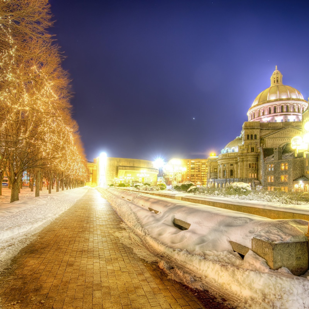 Бостон в ночи