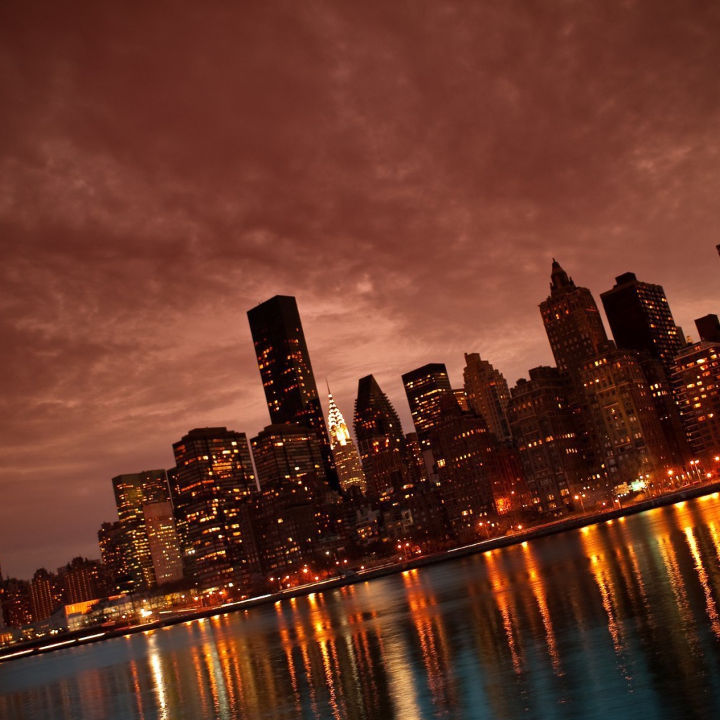 Вечерний Манхеттен