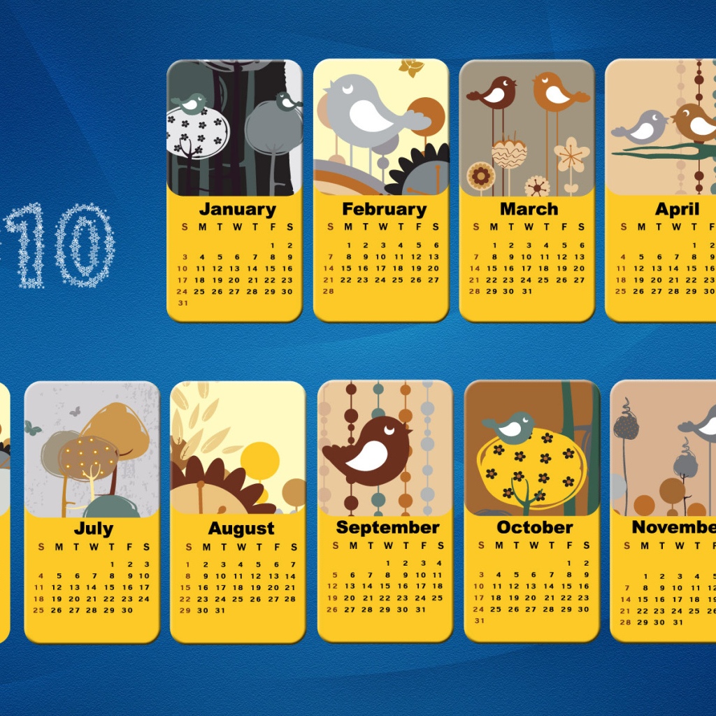 Календарь на 2010 год