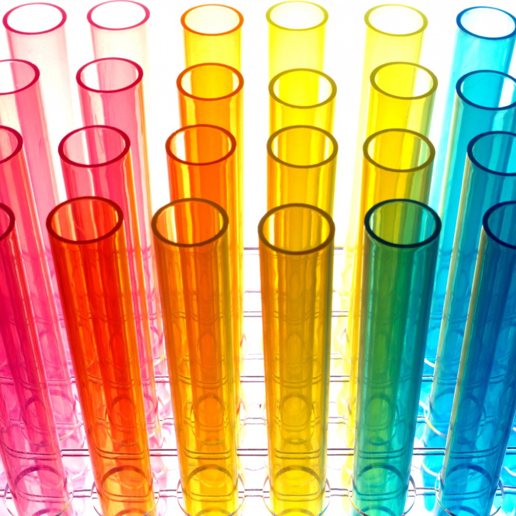 Разноцветные пробирки