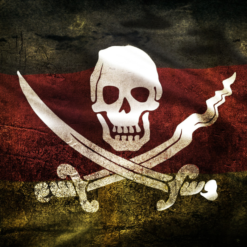 Череп и сабли Пиратский флаг