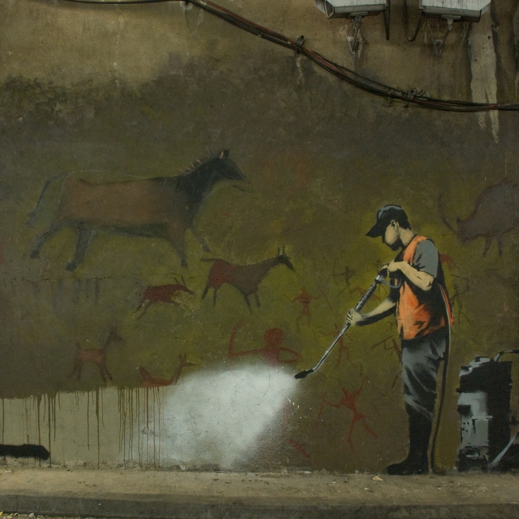 стрит арт Banksy