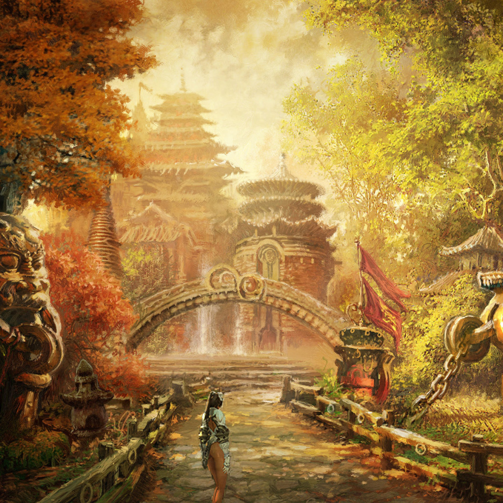 Девушка в саду