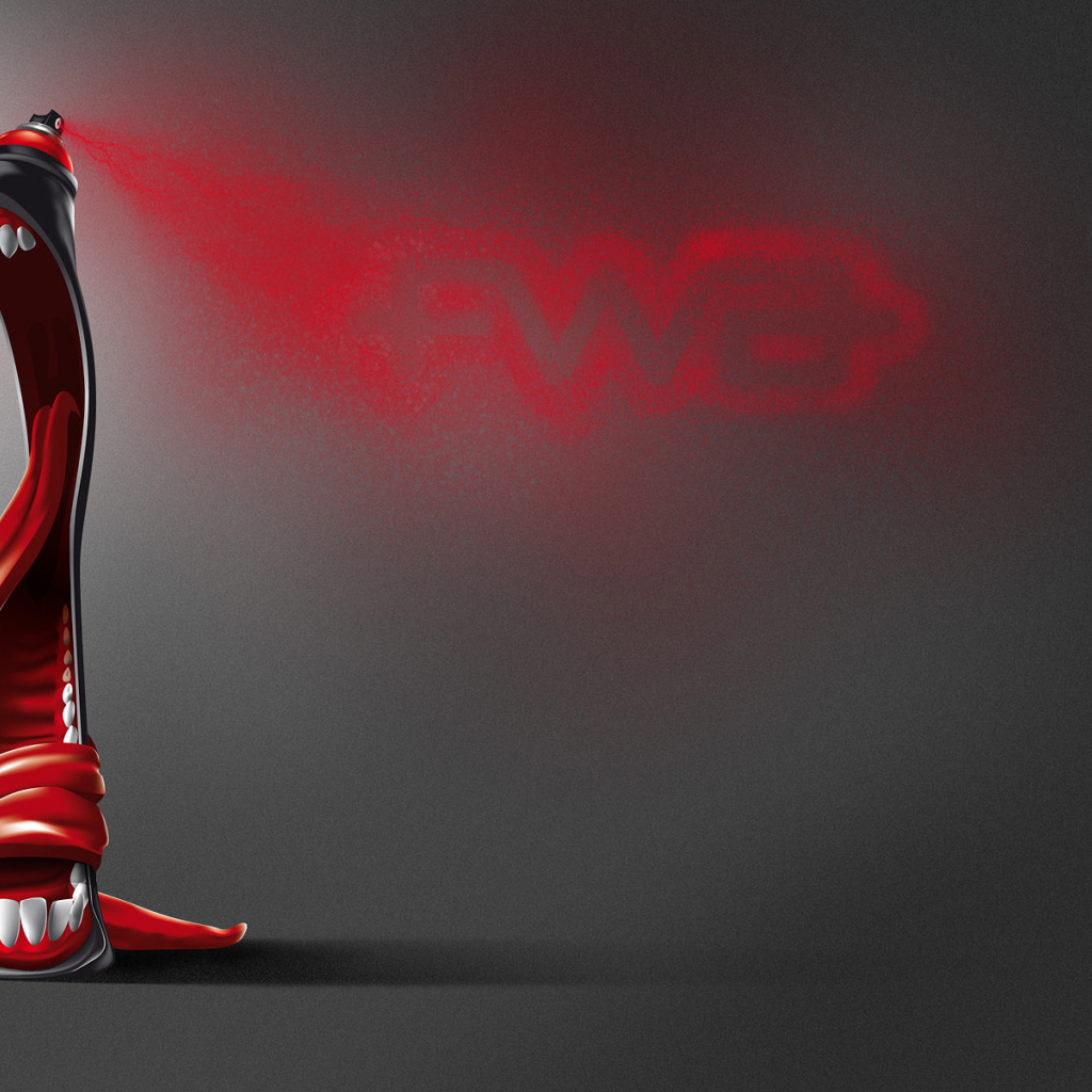 Зубастая краска  Аэрозоль