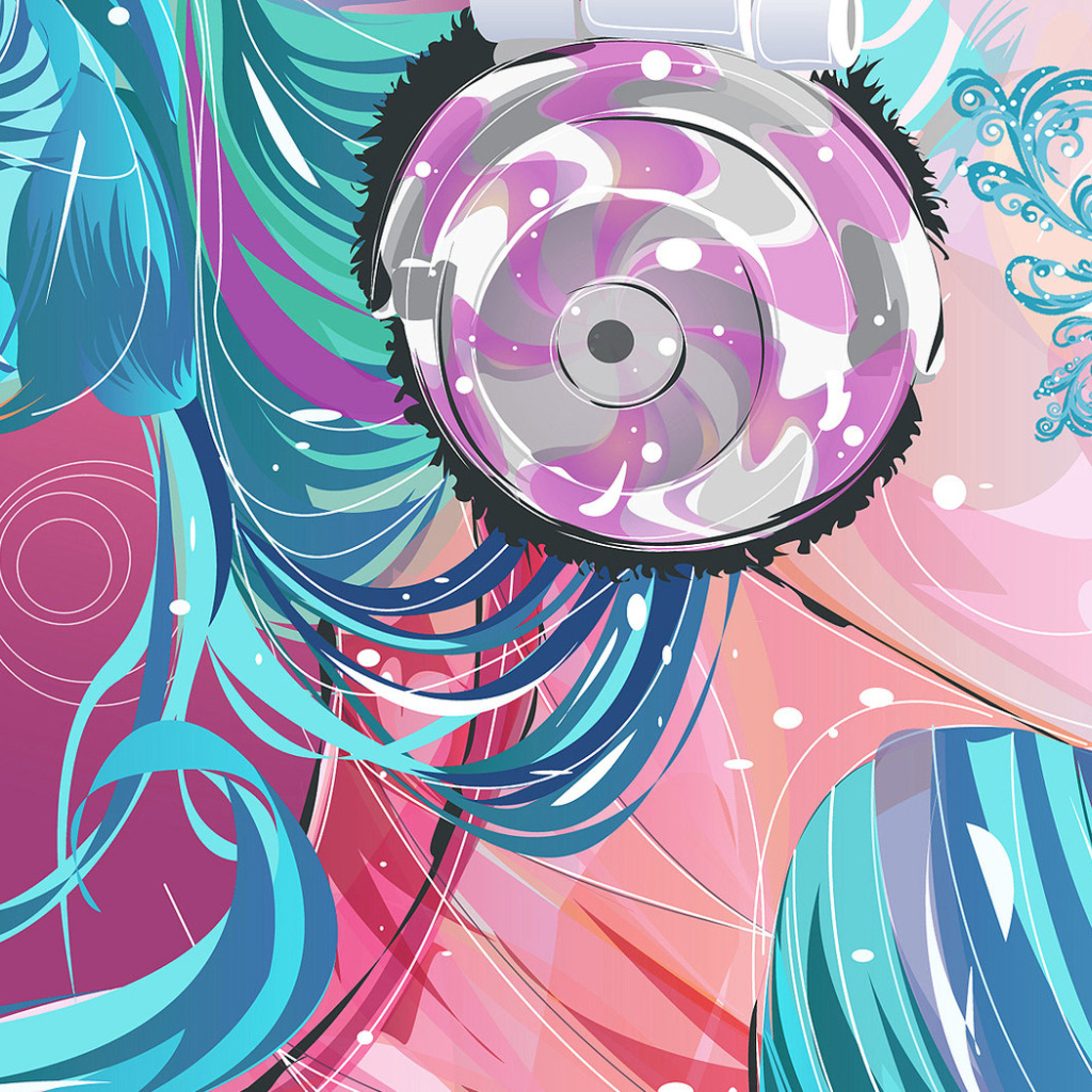 Девушка в наушниках