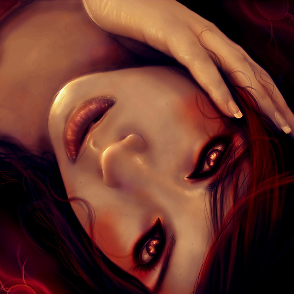 Подруга с красными волосами