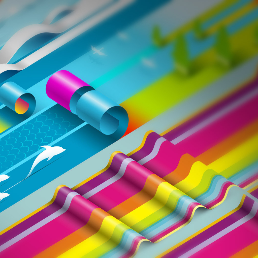 Рулон цветной бумаги