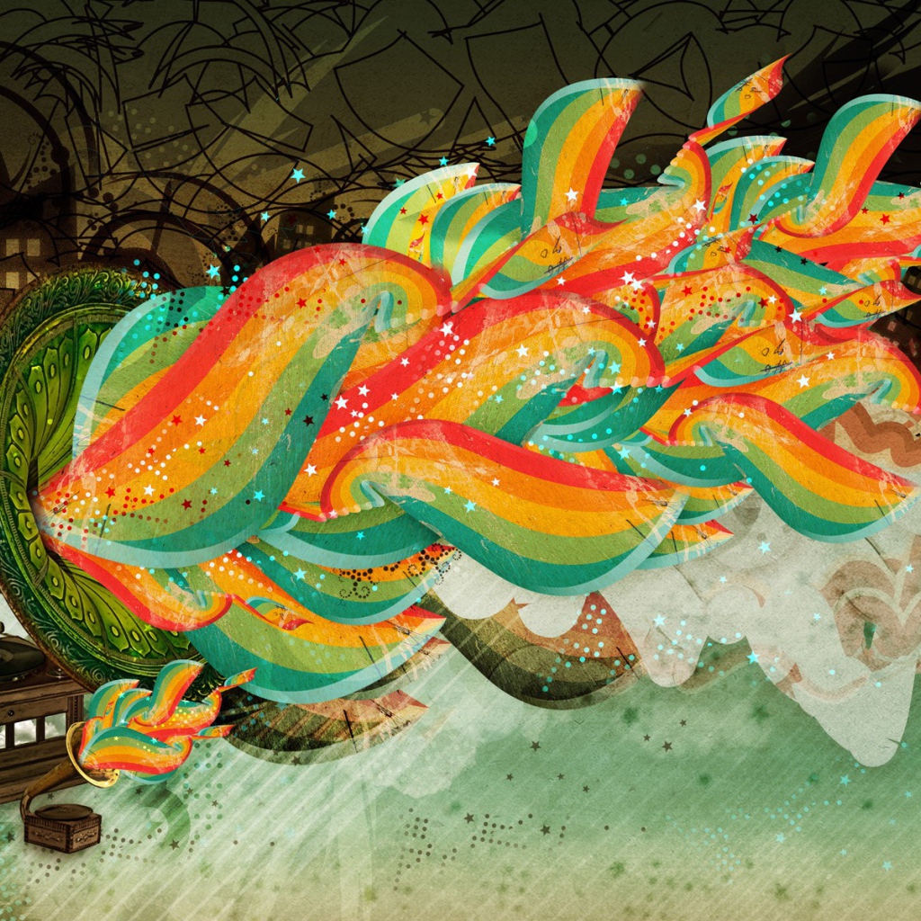 Граммофон пластинка винил