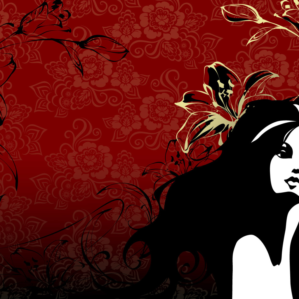 Красная орхидея