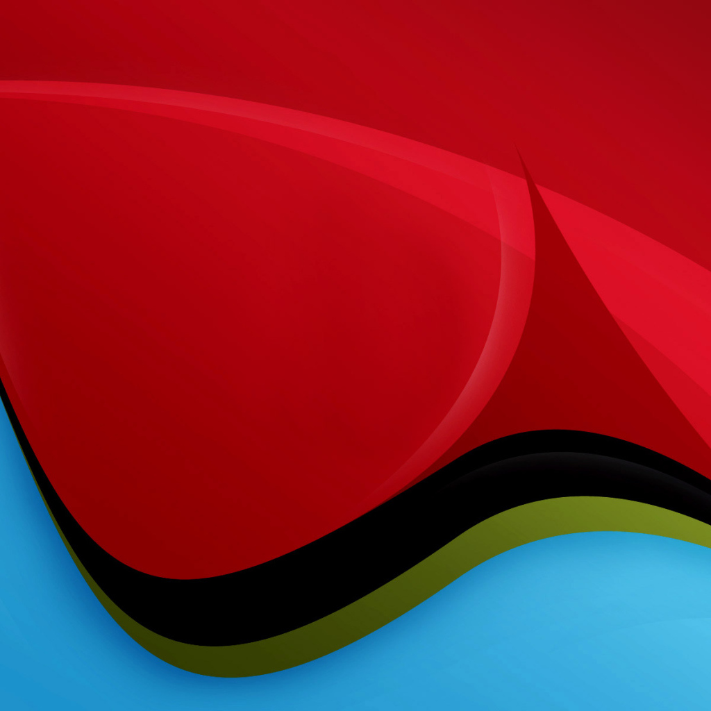 Красно синие волны