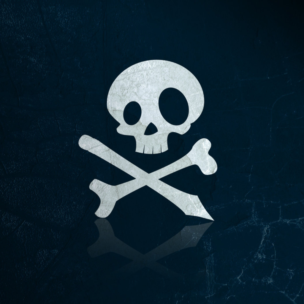 The bones and skull Jolly Roger