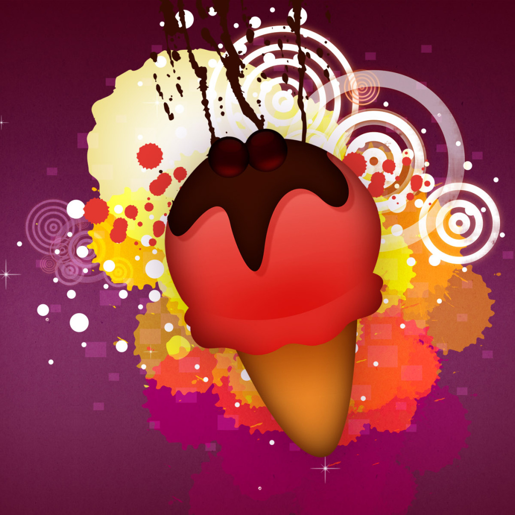 Векторное мороженое