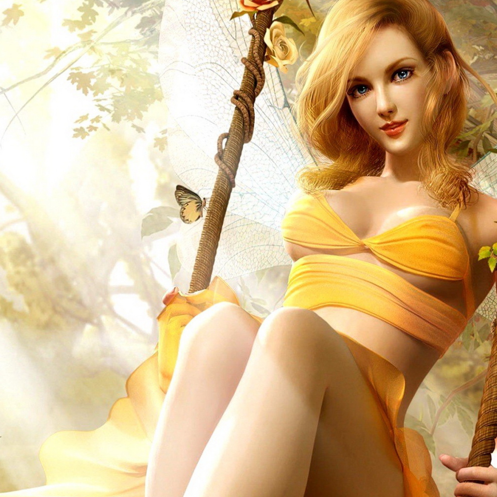 Фея на качелях