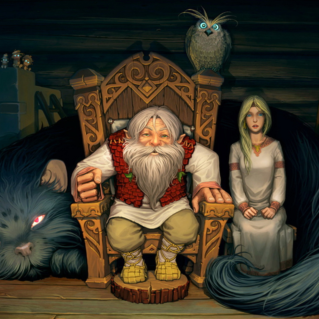 В избе собрались