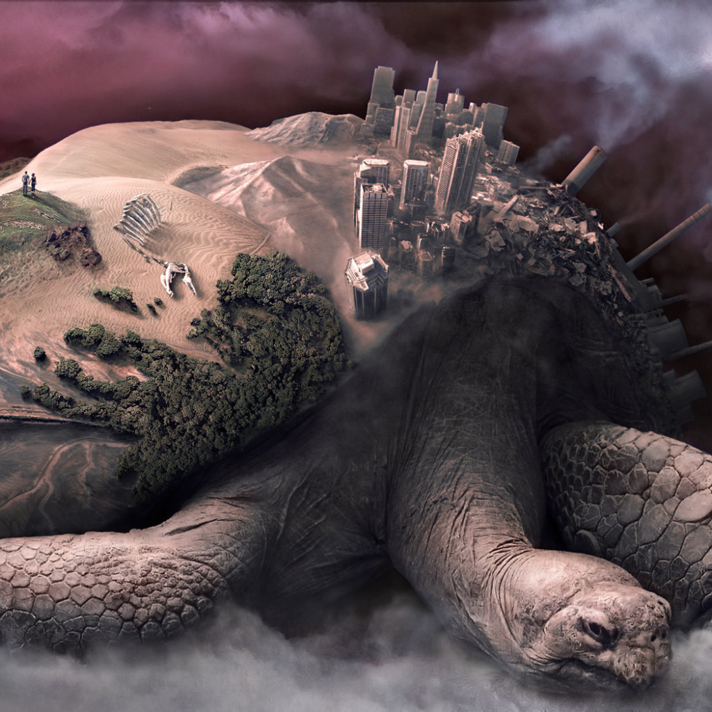 Черепаха несущая мир