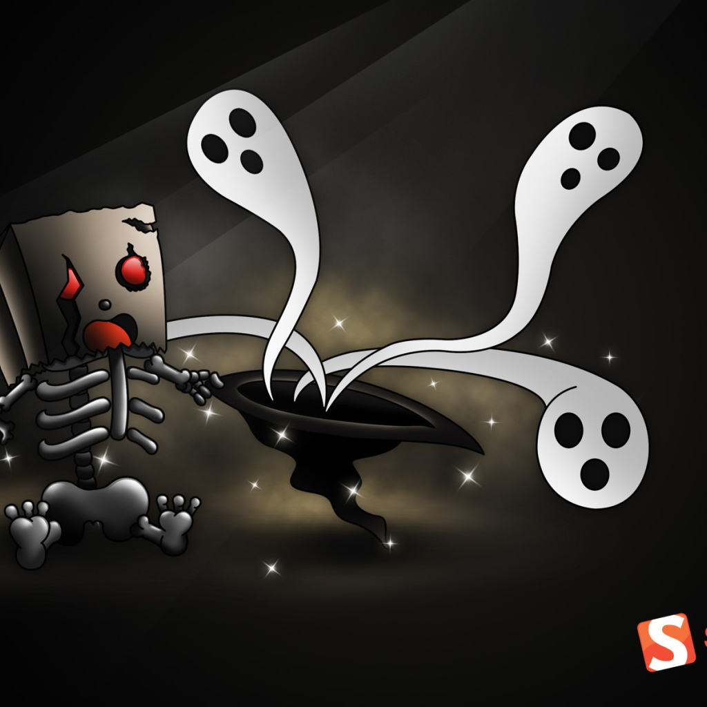 Скелет и привидения