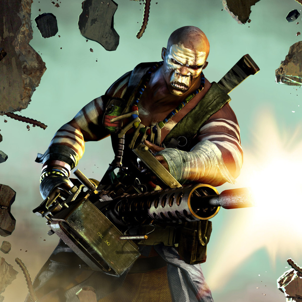 Негр с пулеметом