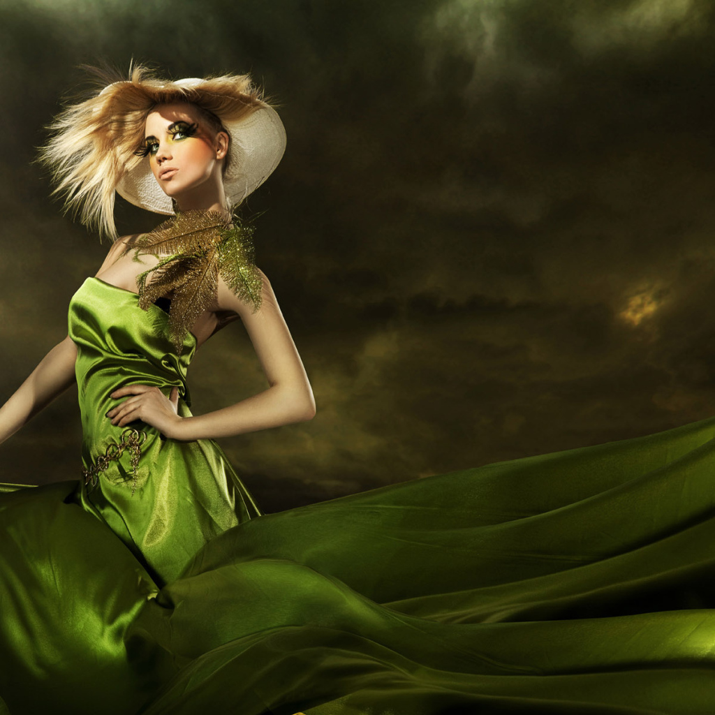 Девушка модница модель