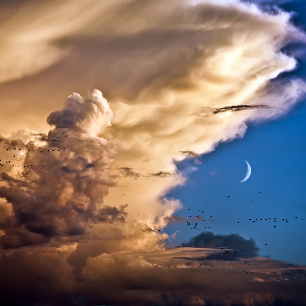 Луна и Венера над Испанией