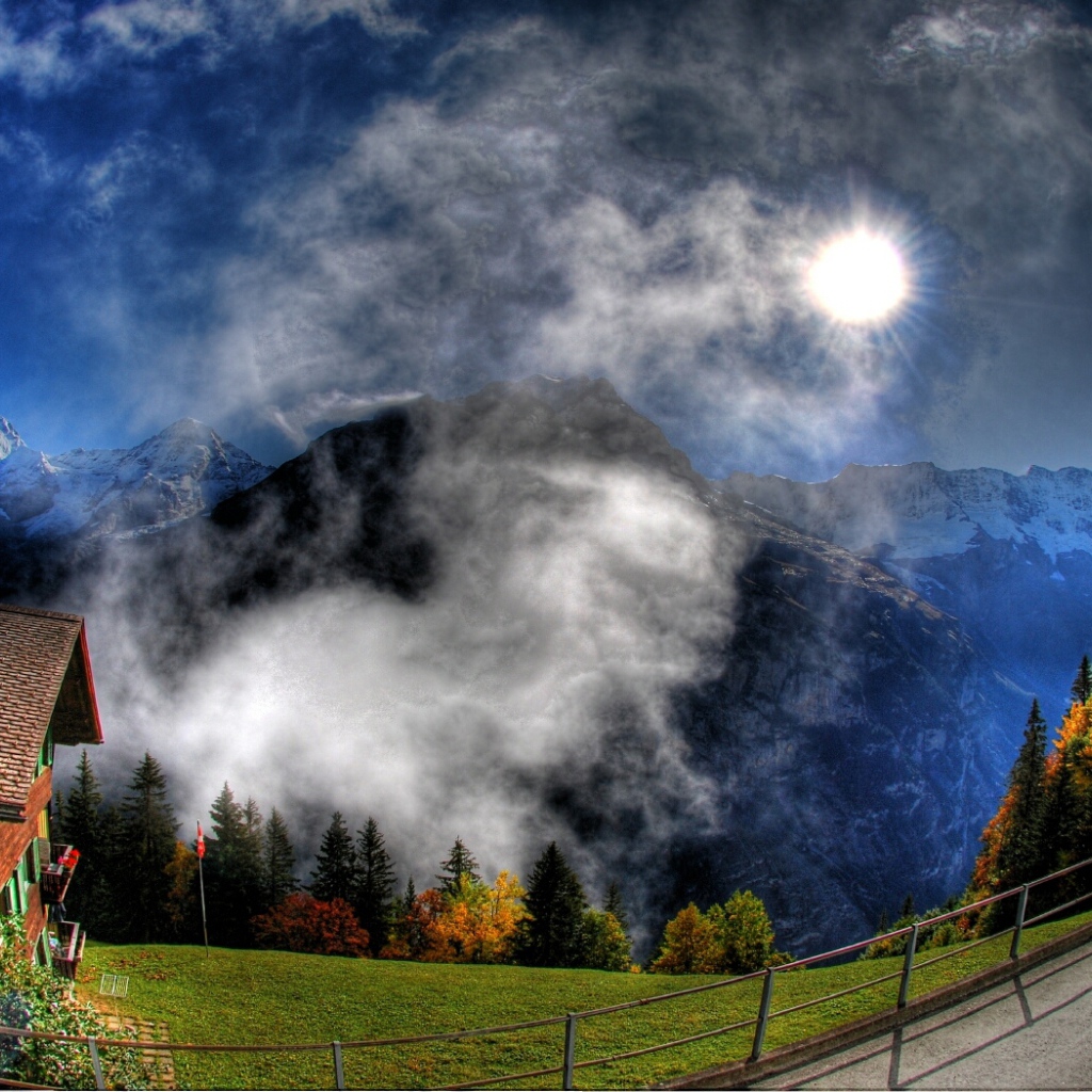 Красивый горный пейзаж