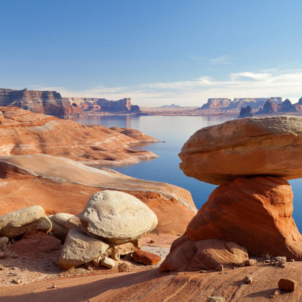 Юта, горное озеро Пауэлл