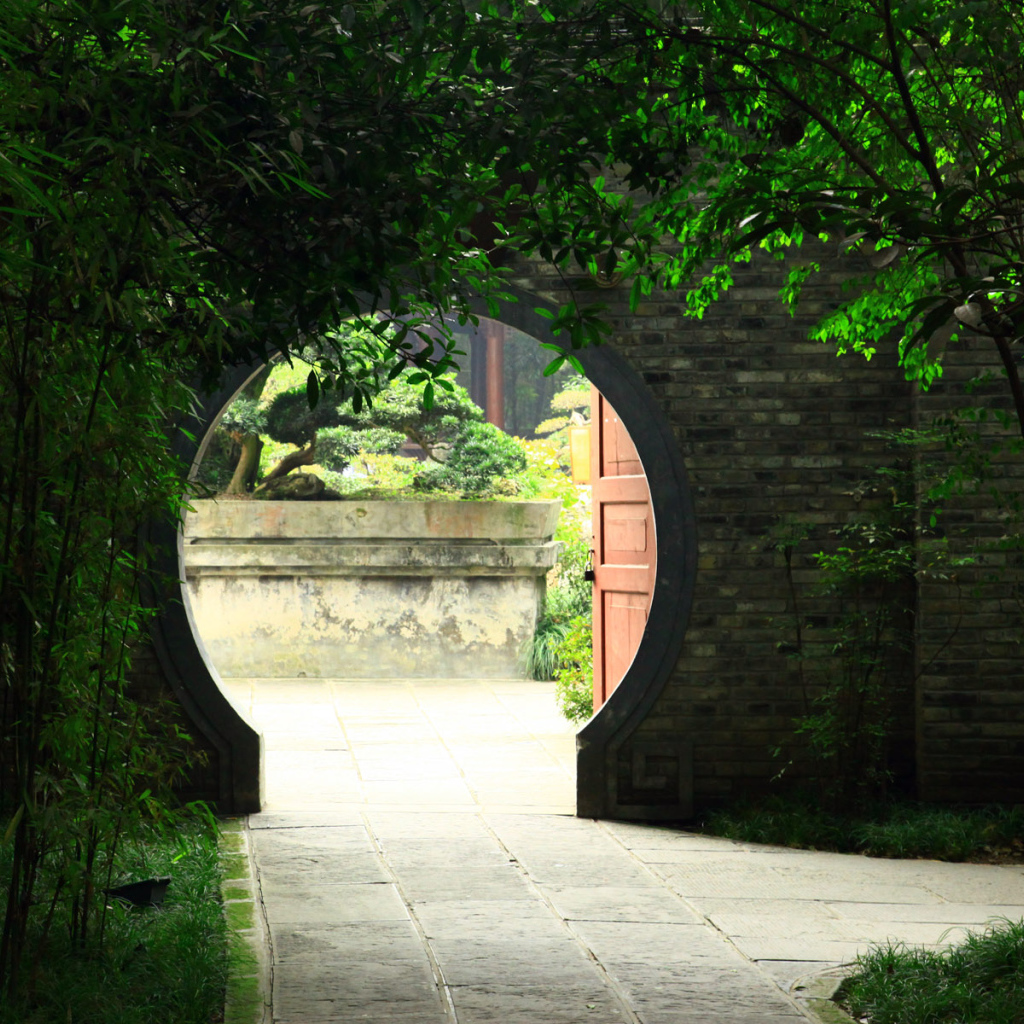 Китайский зеленый сад