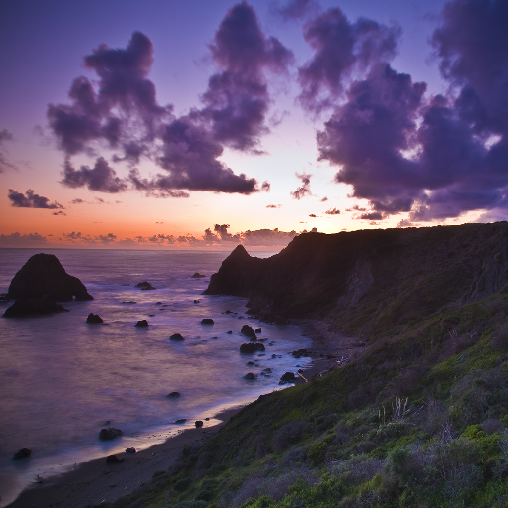 Вечерний закат солнца