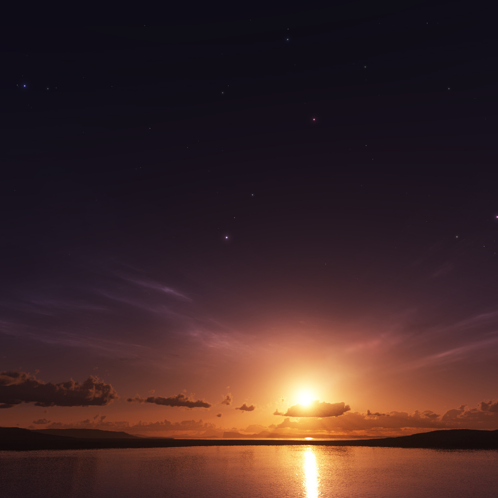 Вечером на закате