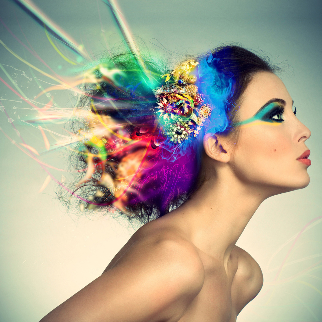 Заколка в волосах