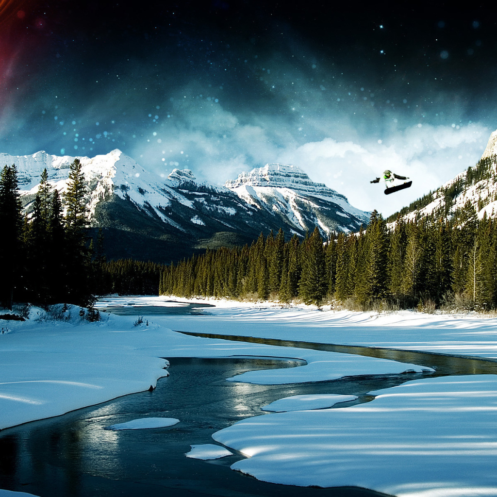 Экстремальный сноубордист