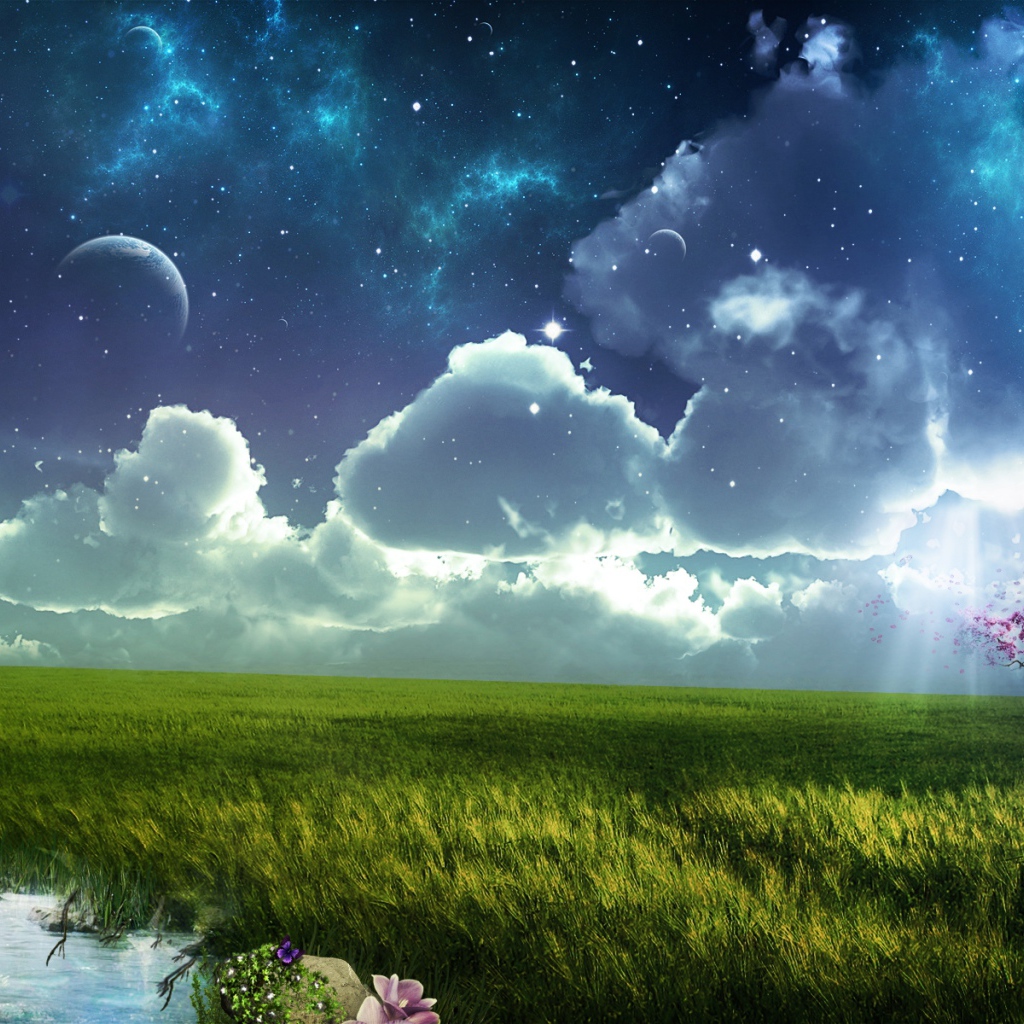 Весна в гламурном фотошопе