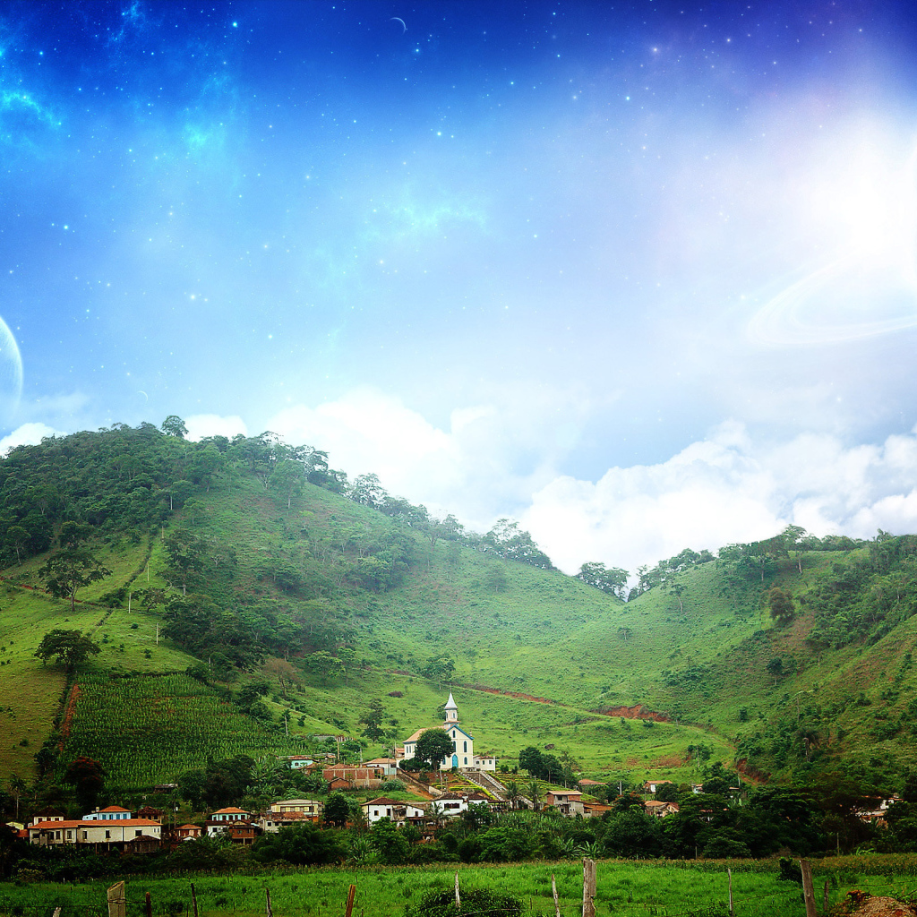 Деревня у подножия