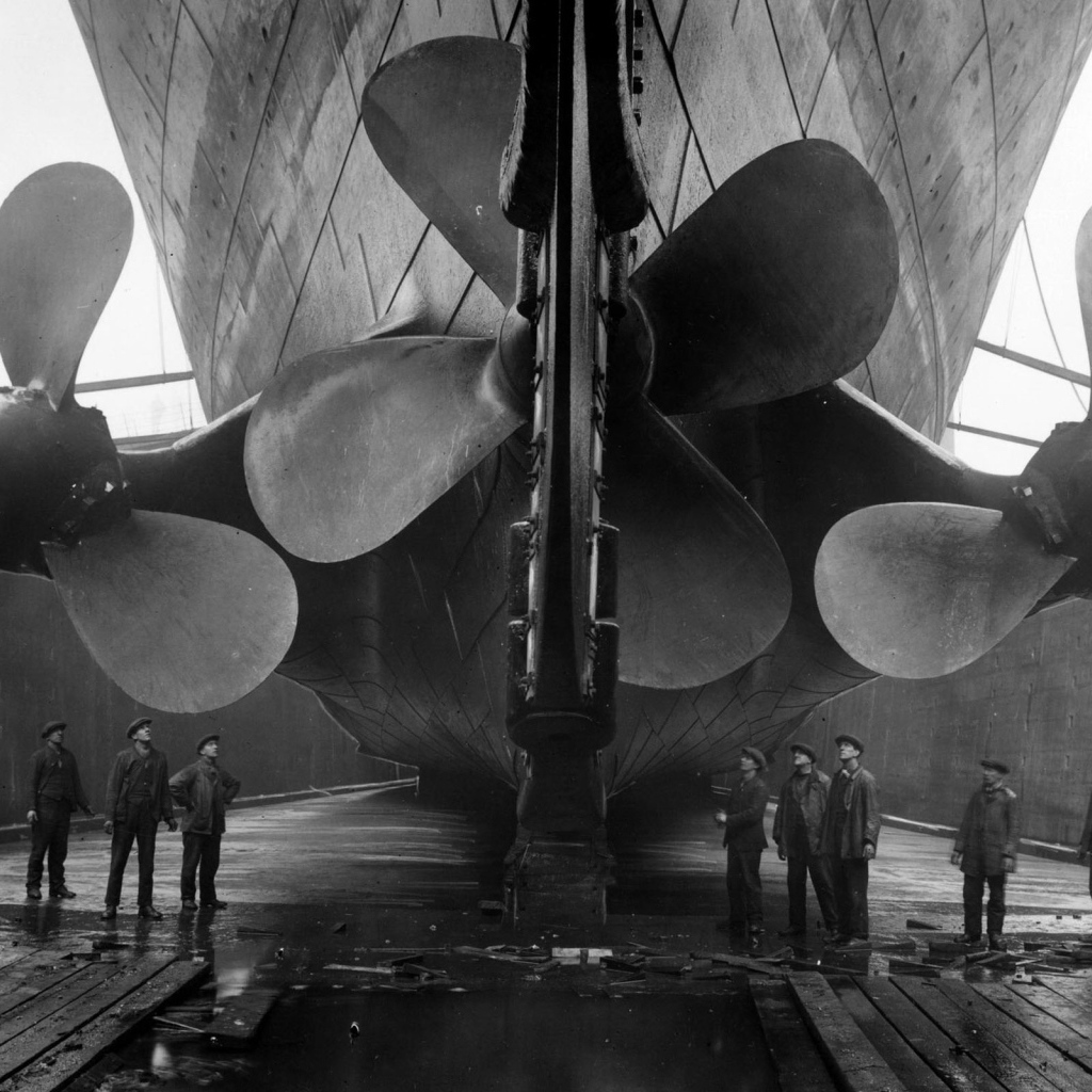 Огромные винты Титаника