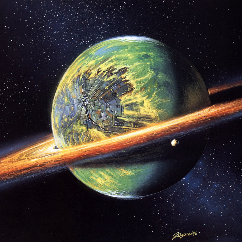 Холодная планета Рисунок ретро