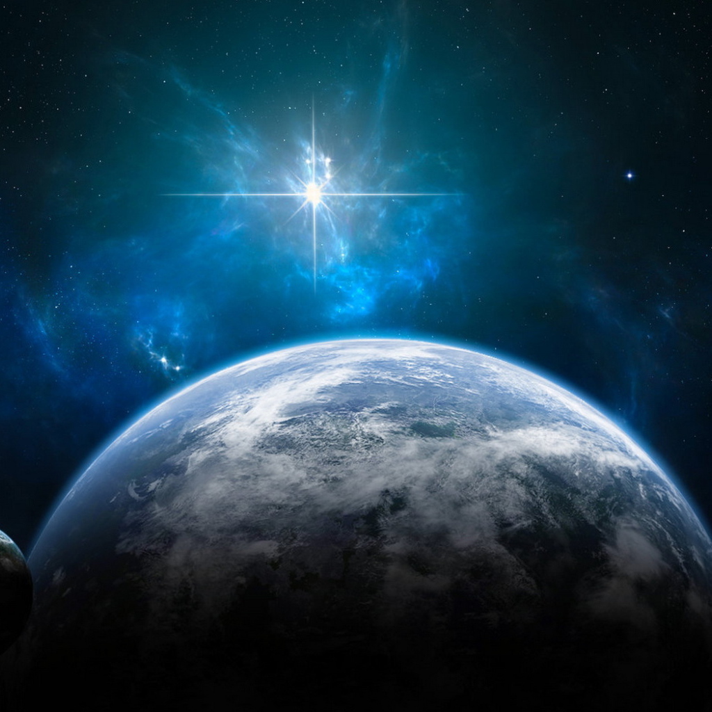 Планеты и сияющая звезда