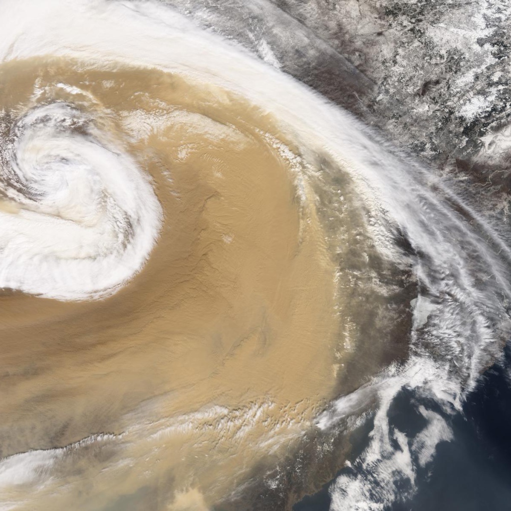 Снимок со спутника Ураган